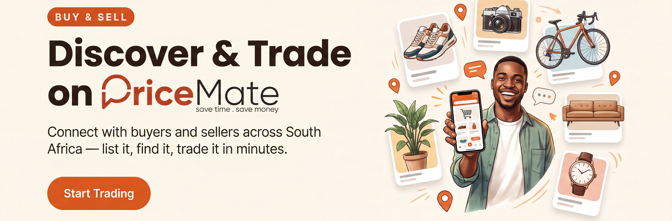Discover & Trade on PriceMate