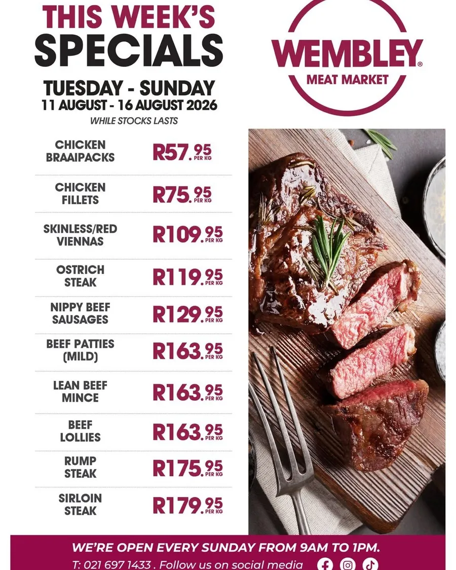 This Week's Specials