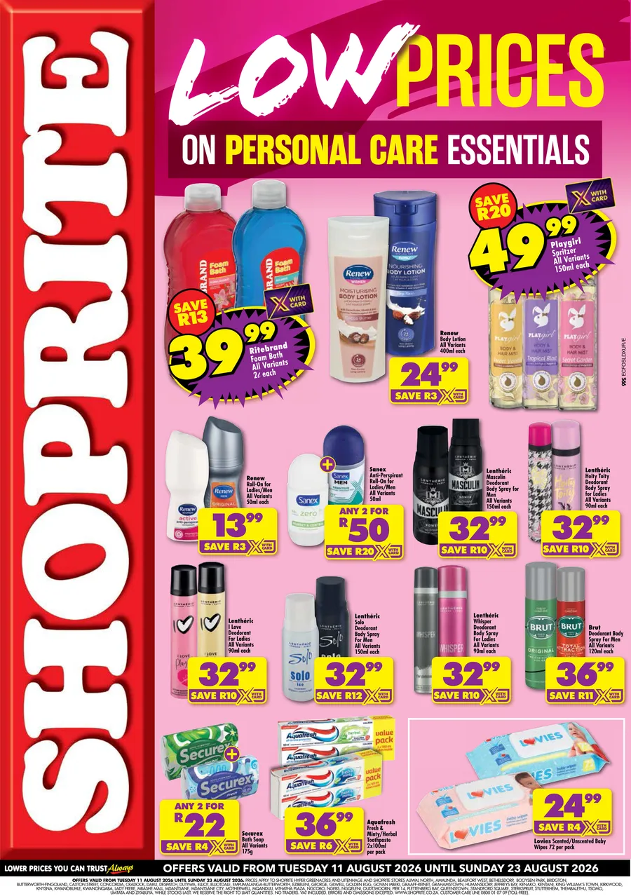 Personal Care Essentials