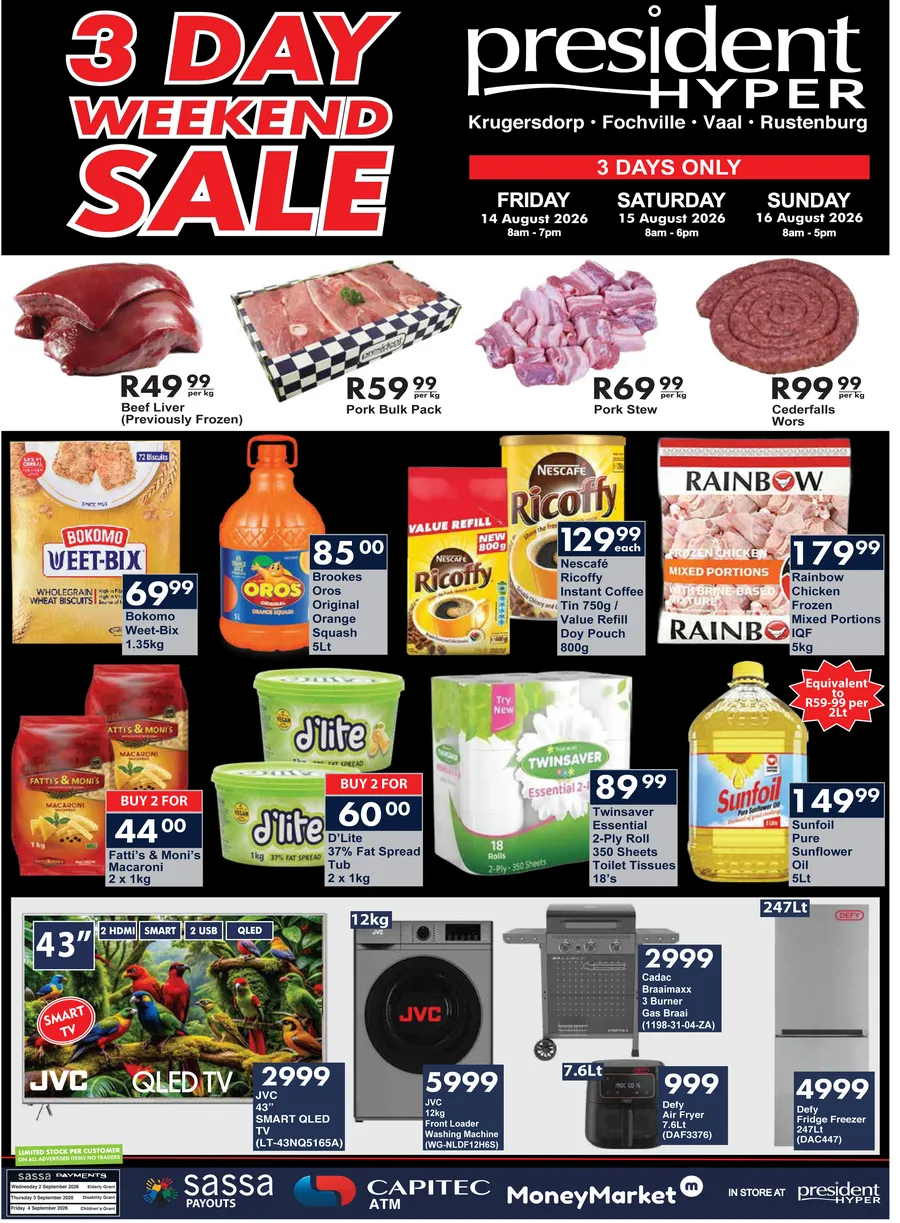 3 Day Weekend Sale