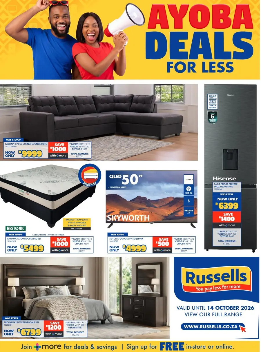 Ayoba Deals for Less