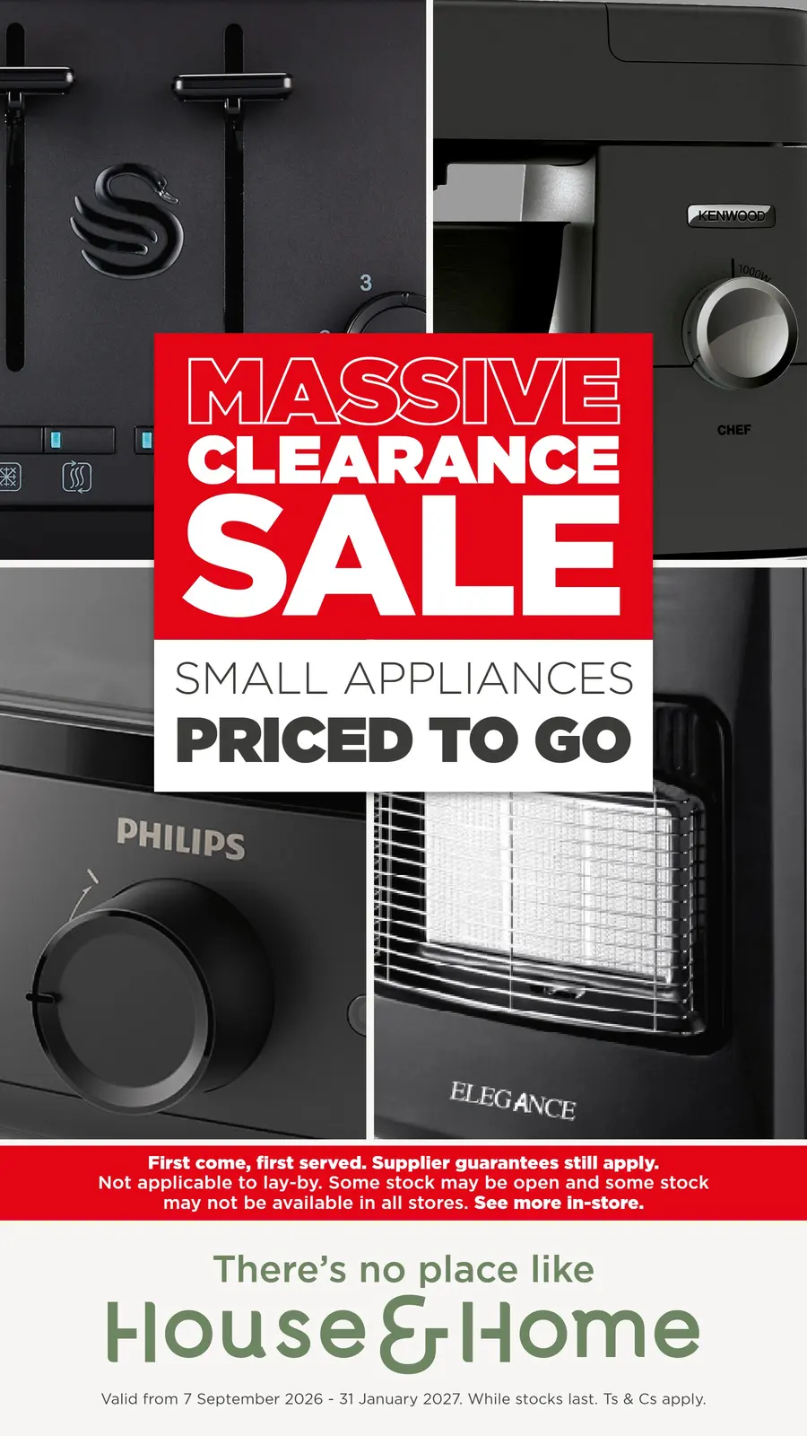 Small Appliance Clearance Sale