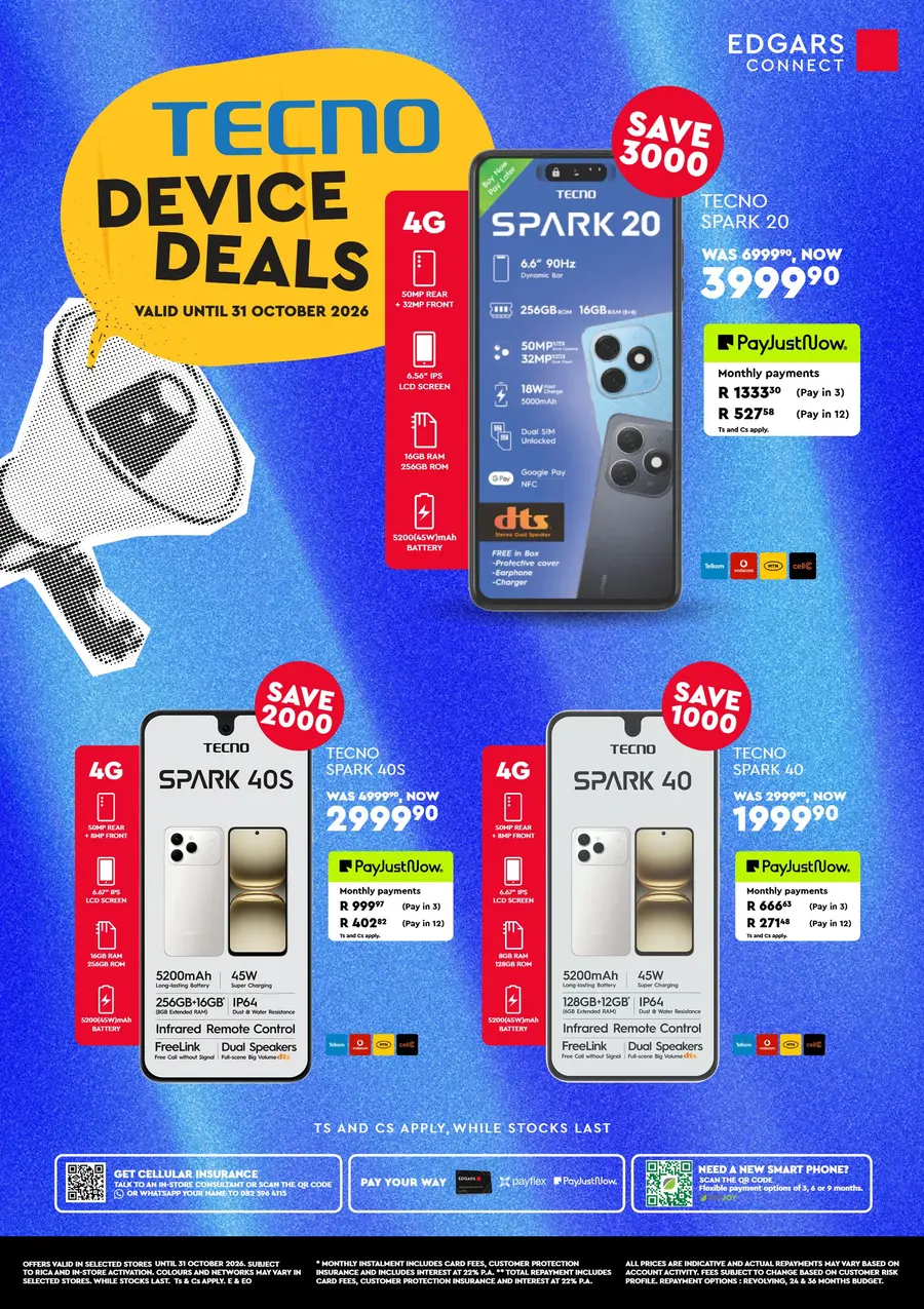 Tecno Device Deals