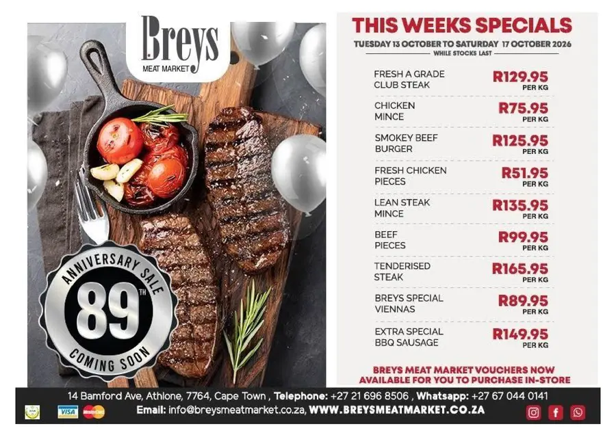 This Week's Specials