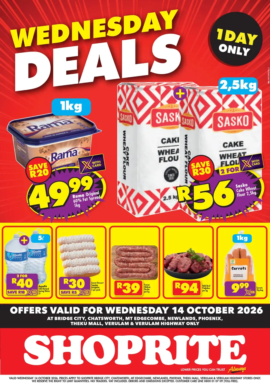 Wednesday Deals