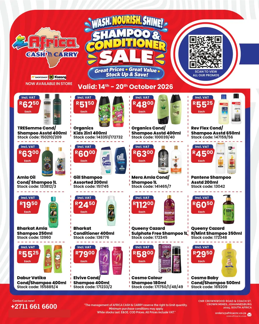 Shampoo & Conditioner Sale