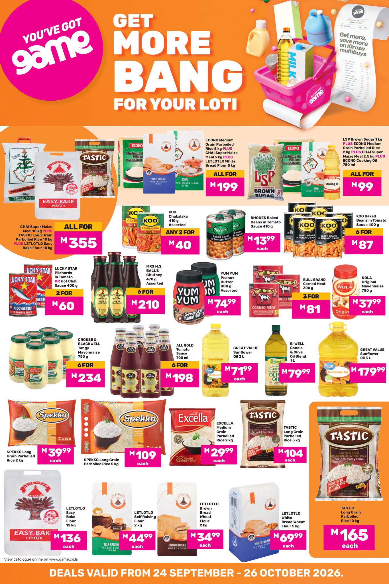 Save BIG on Groceries at Game!
