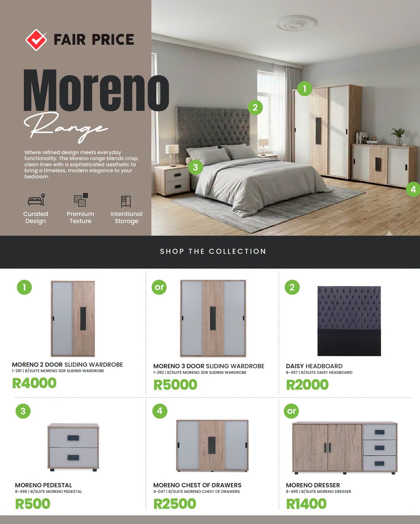 Elevate Your Space with the Timeless Style of the Moreno