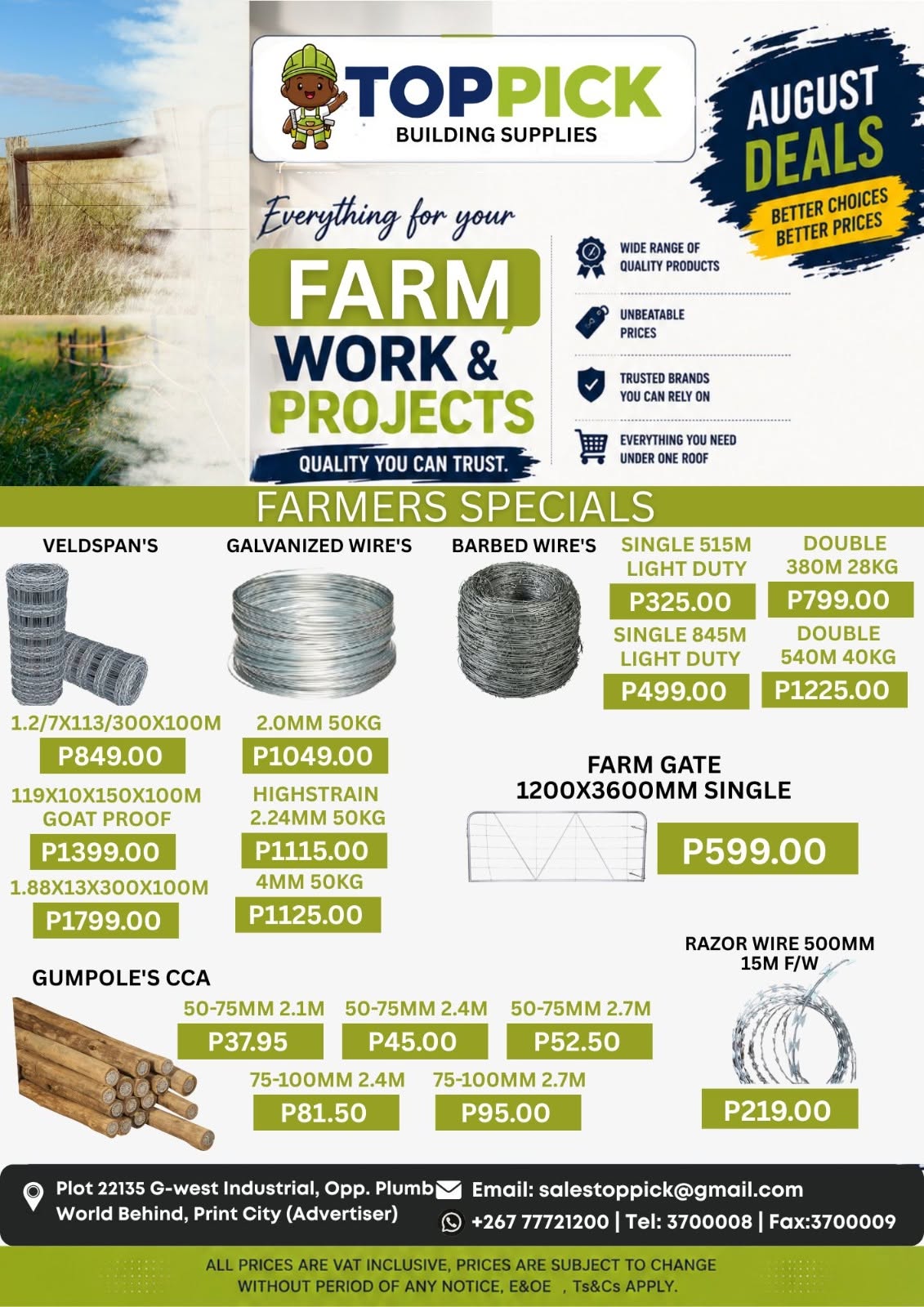 FARMERS, AUGUST JUST GOT BETTER!