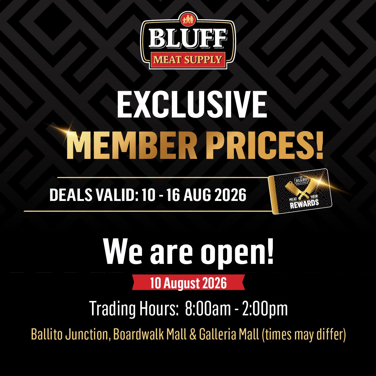 Bluff Meat Supply Weekly Specials!