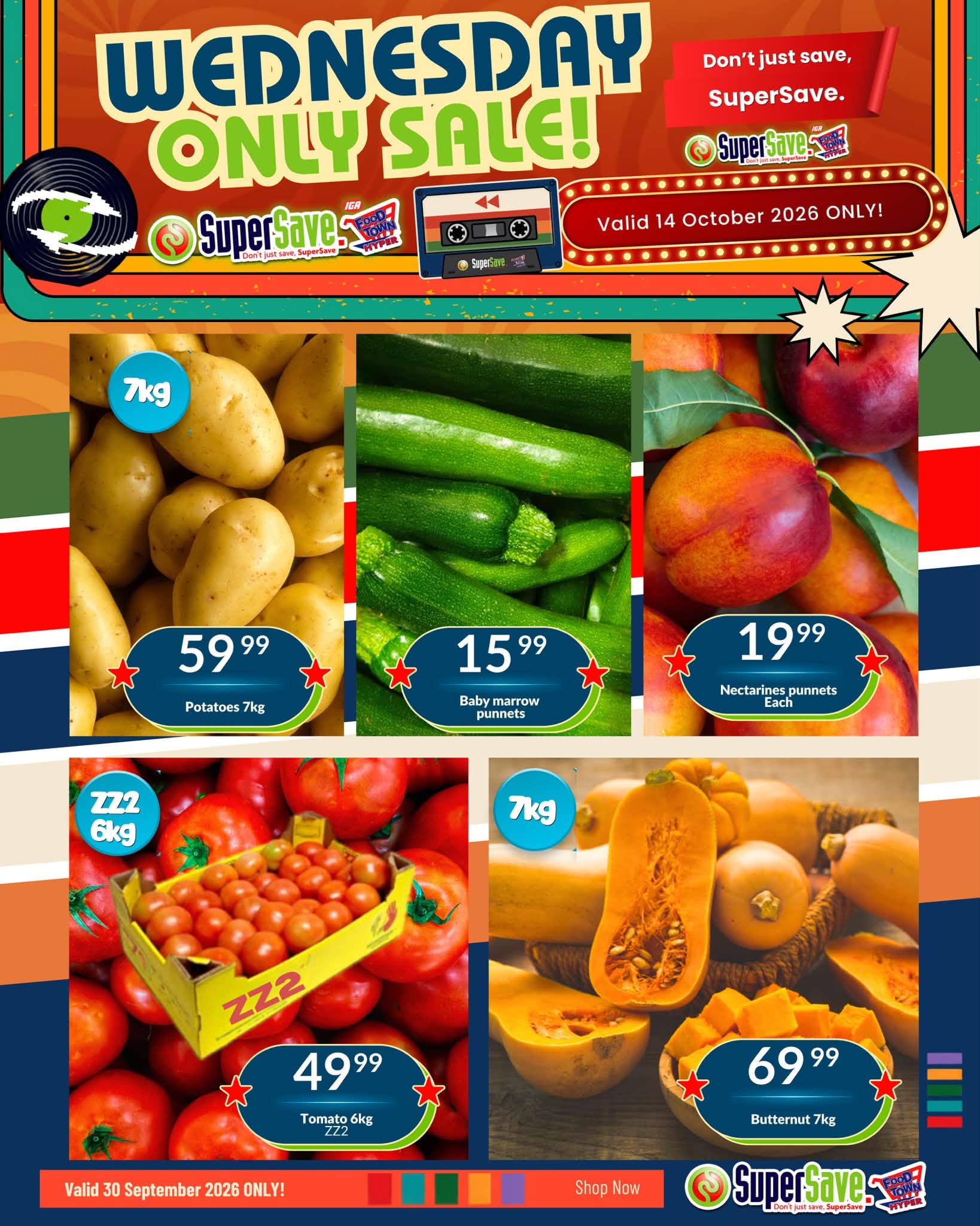 WEDNESDAY ONLY SALE at Supersave!