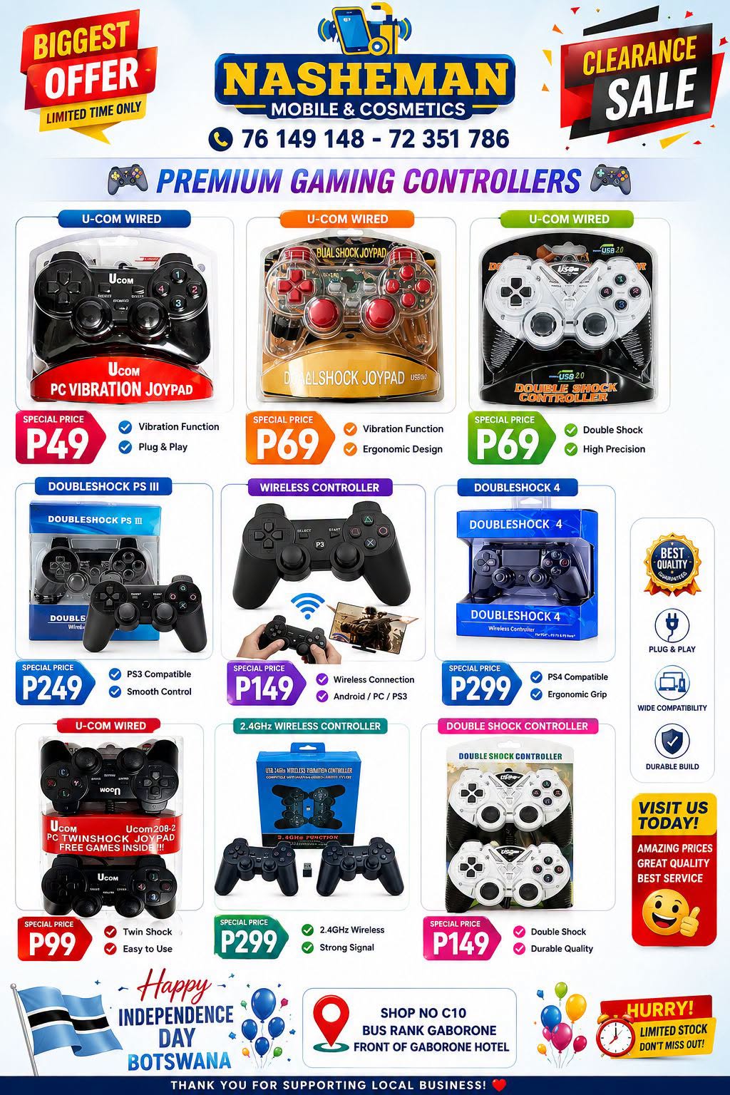 Biggest Gaming Controller Clearance Sale in Gaborone
