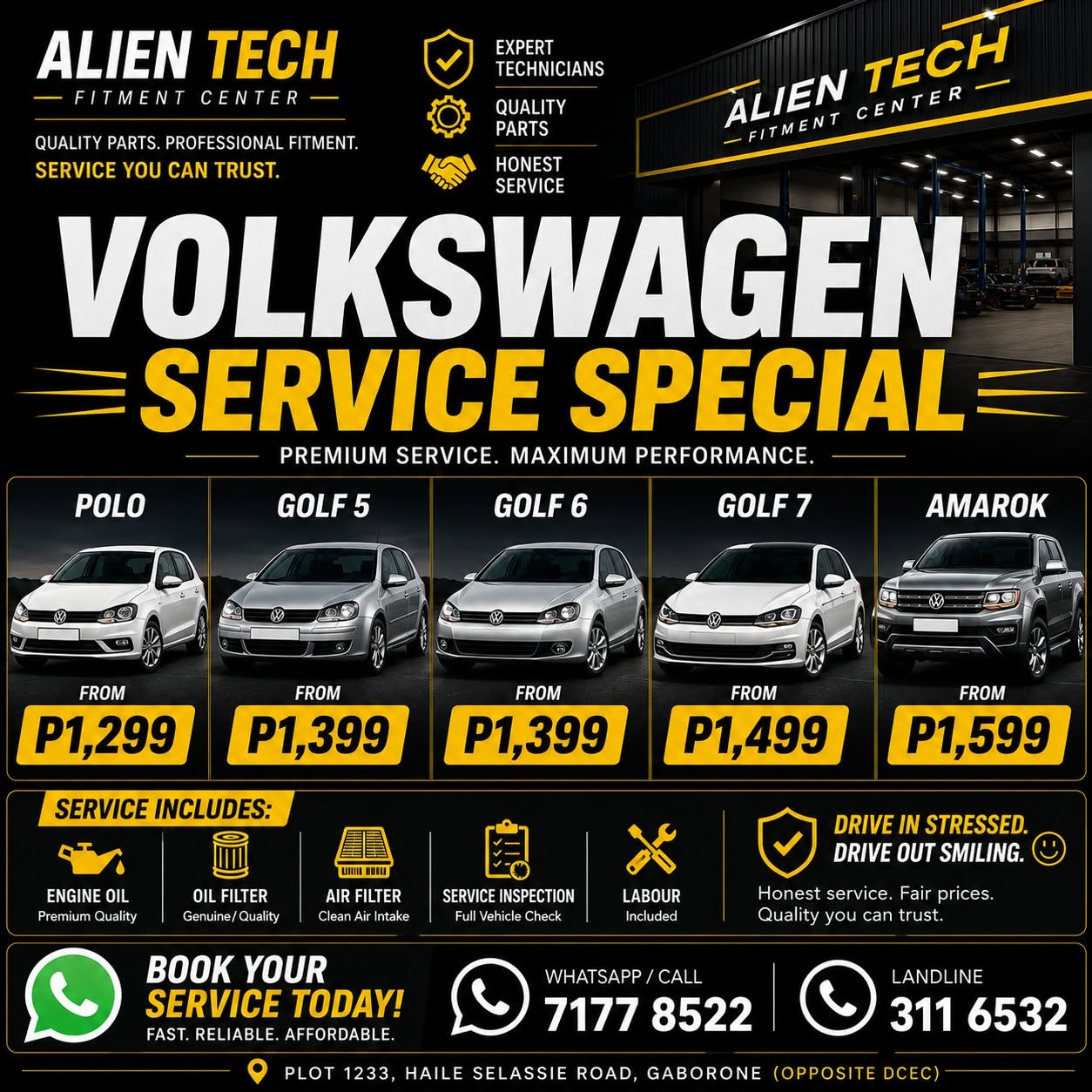 Alien Tech (Car Parts) Specials
