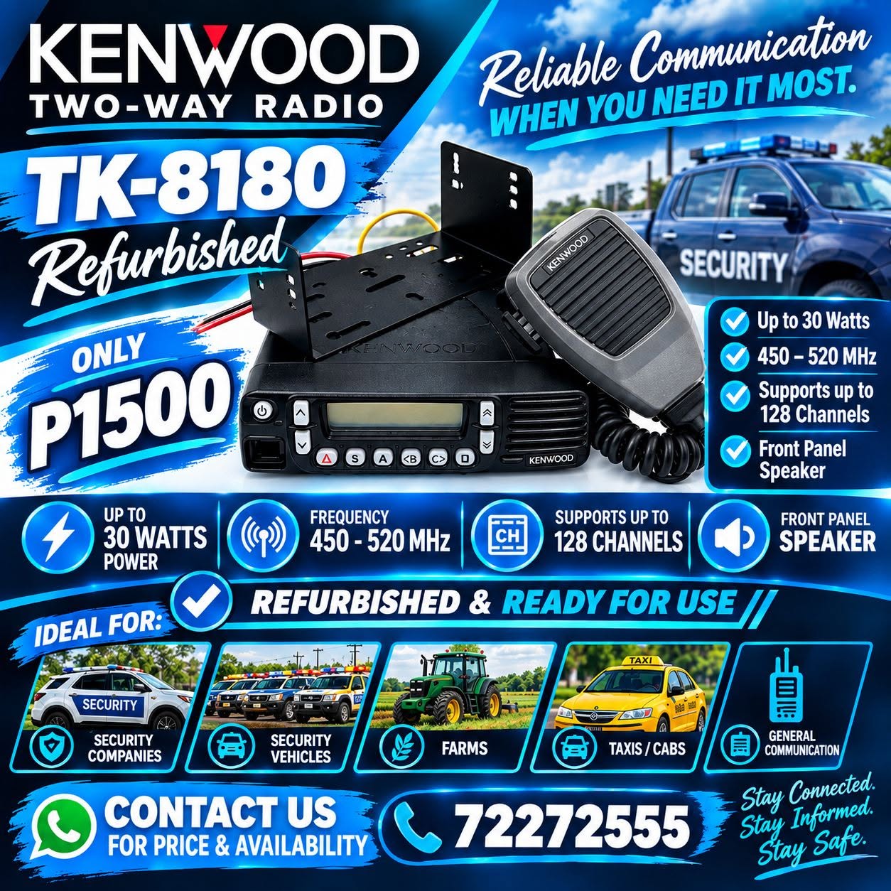 REFURBISHED KENWOOD RADIO