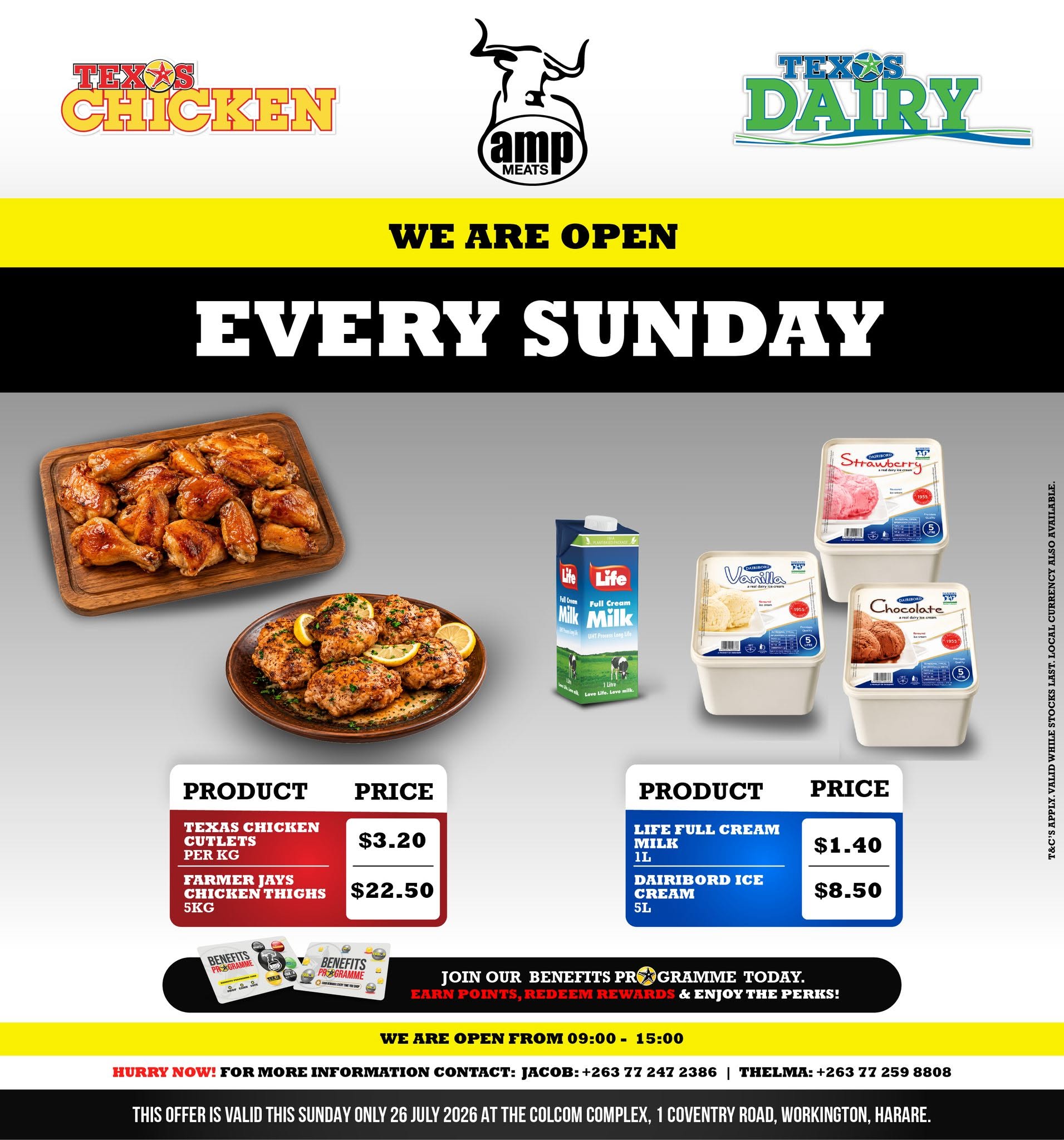Enjoy Sunday Only Specials with Great Deals on Selected