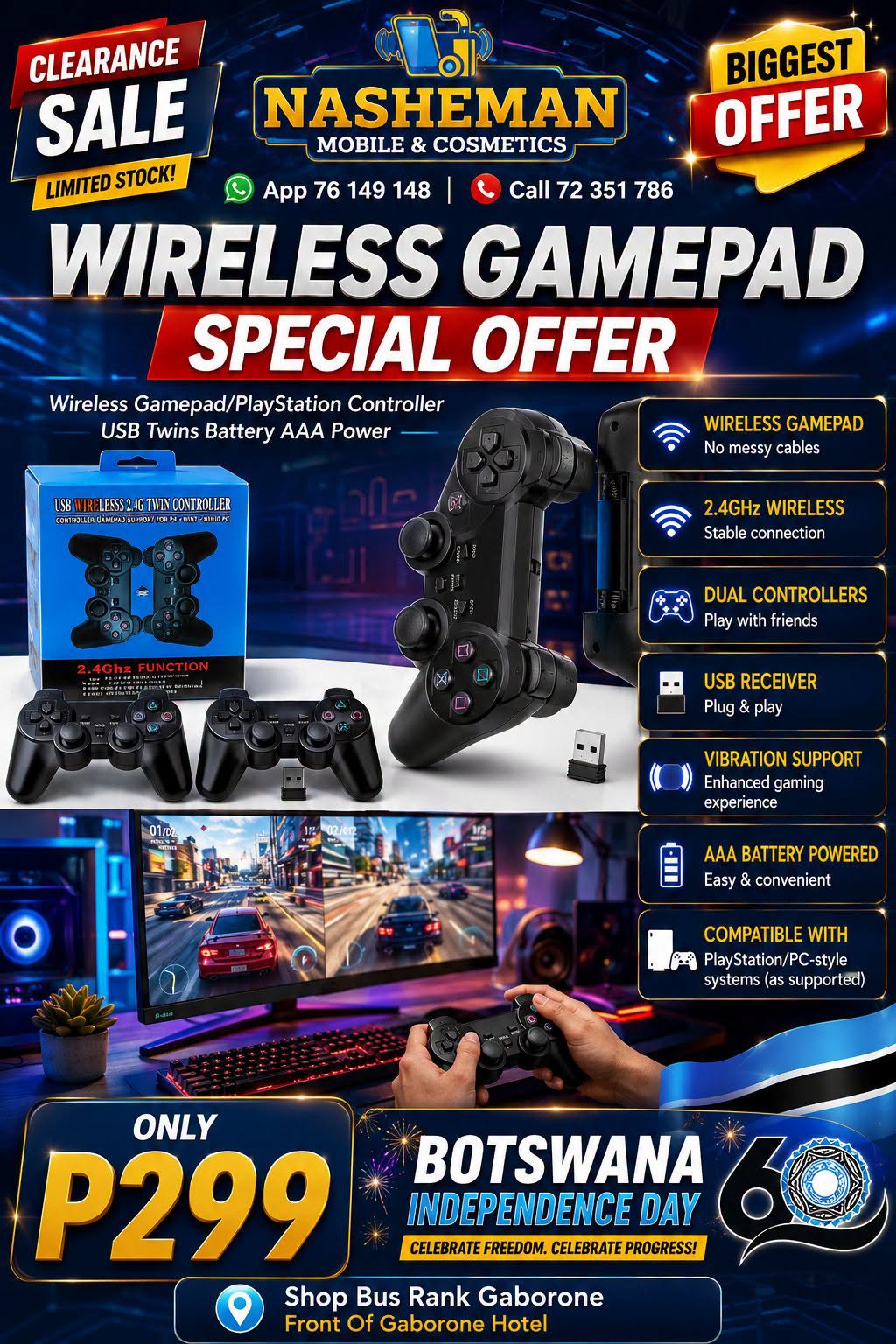 Level Up Your Gaming Big Wireless Gamepad Offer