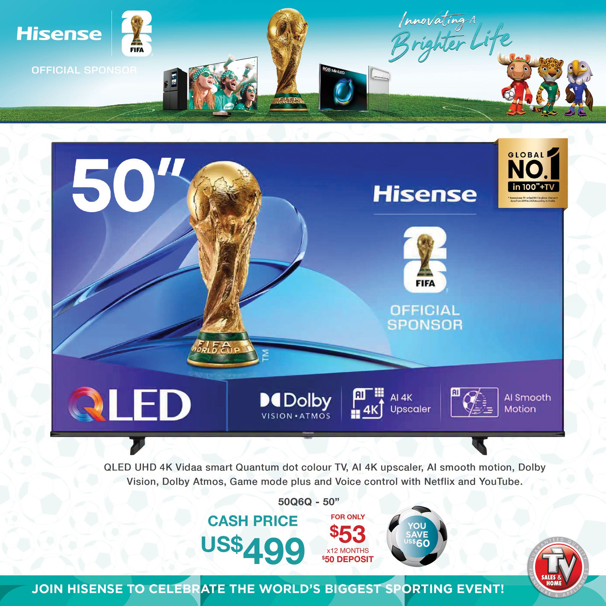See the Difference with Hisense QLED Tvs!