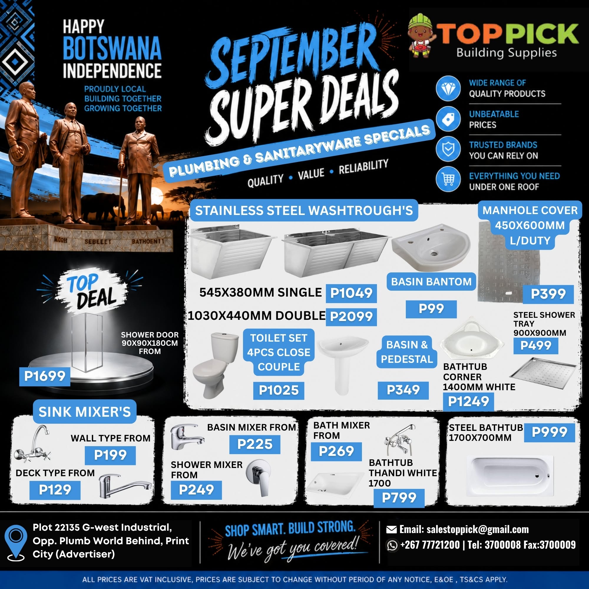 Celebrate with Our September Super Deals on Plumbing &