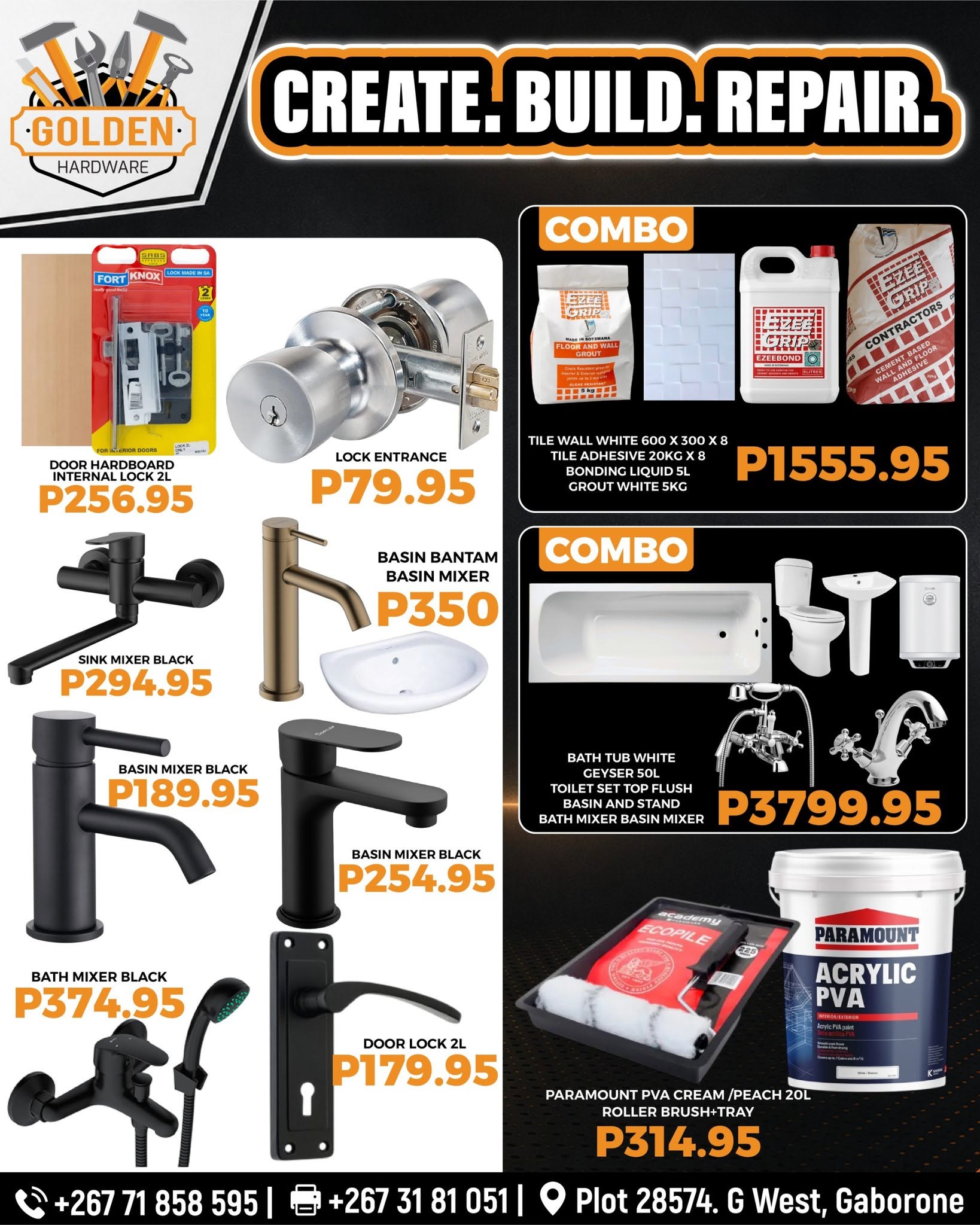 Create. Build. Repair. Everything You Need Under One