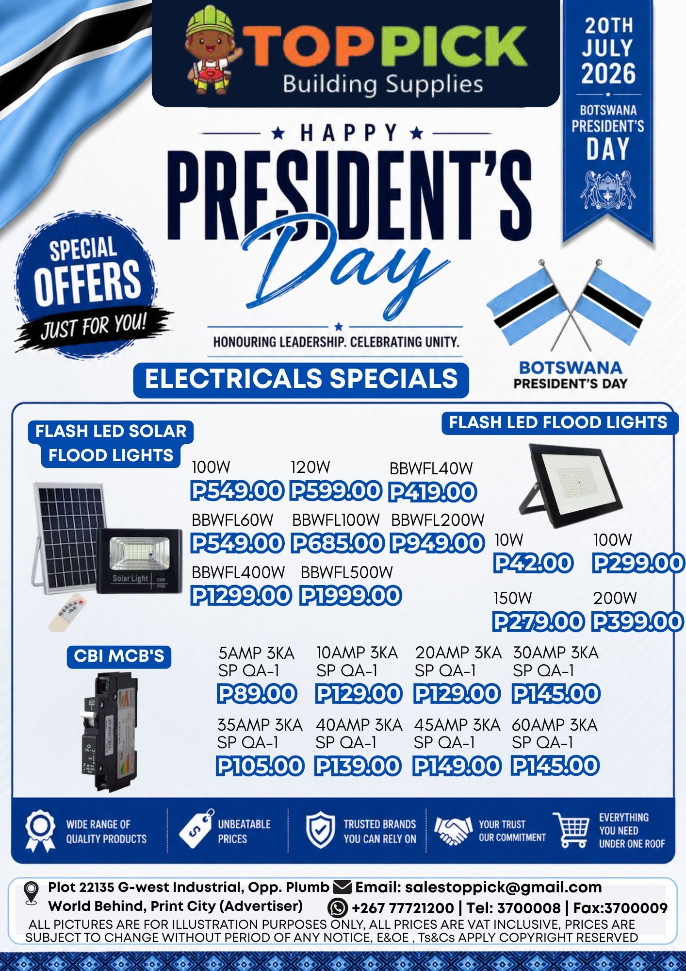 From LED Flood Lights, Solar Lights, Housing Wires