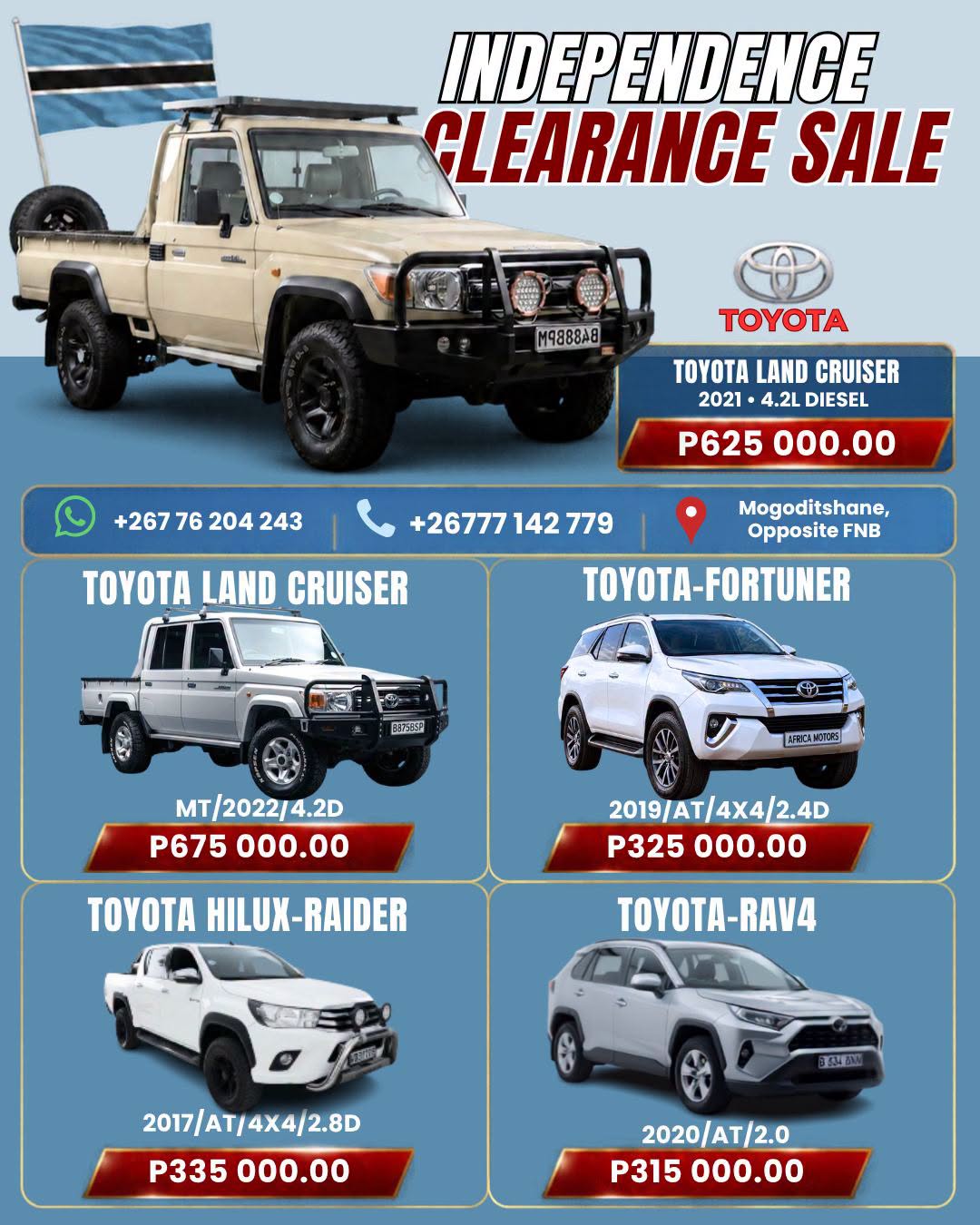 INDEPENDENCE CLEARANCE SALE IS ON!