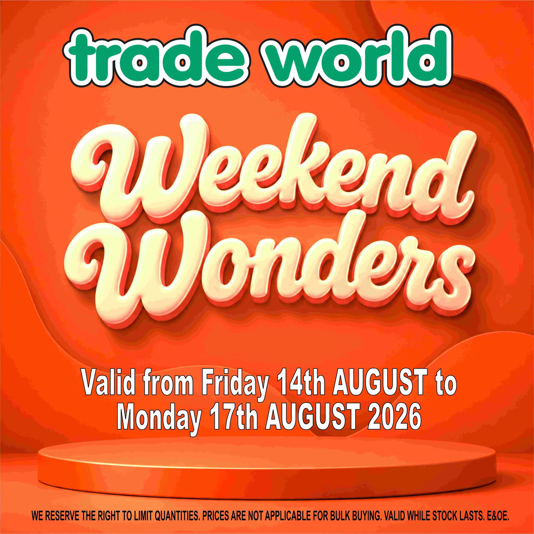 Make the Most of Our Weekend Wonders Promotion!
