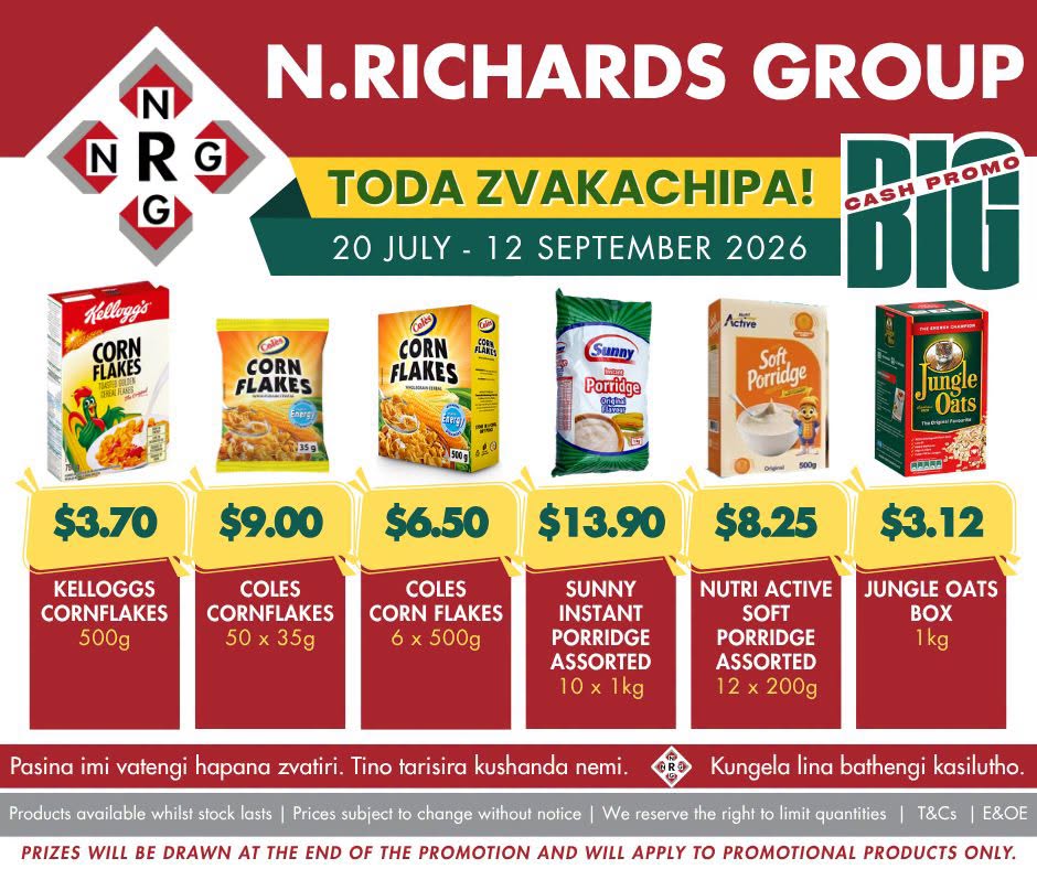 Toda Zvakachipa the Nrichards Group Big Cash Promo Is