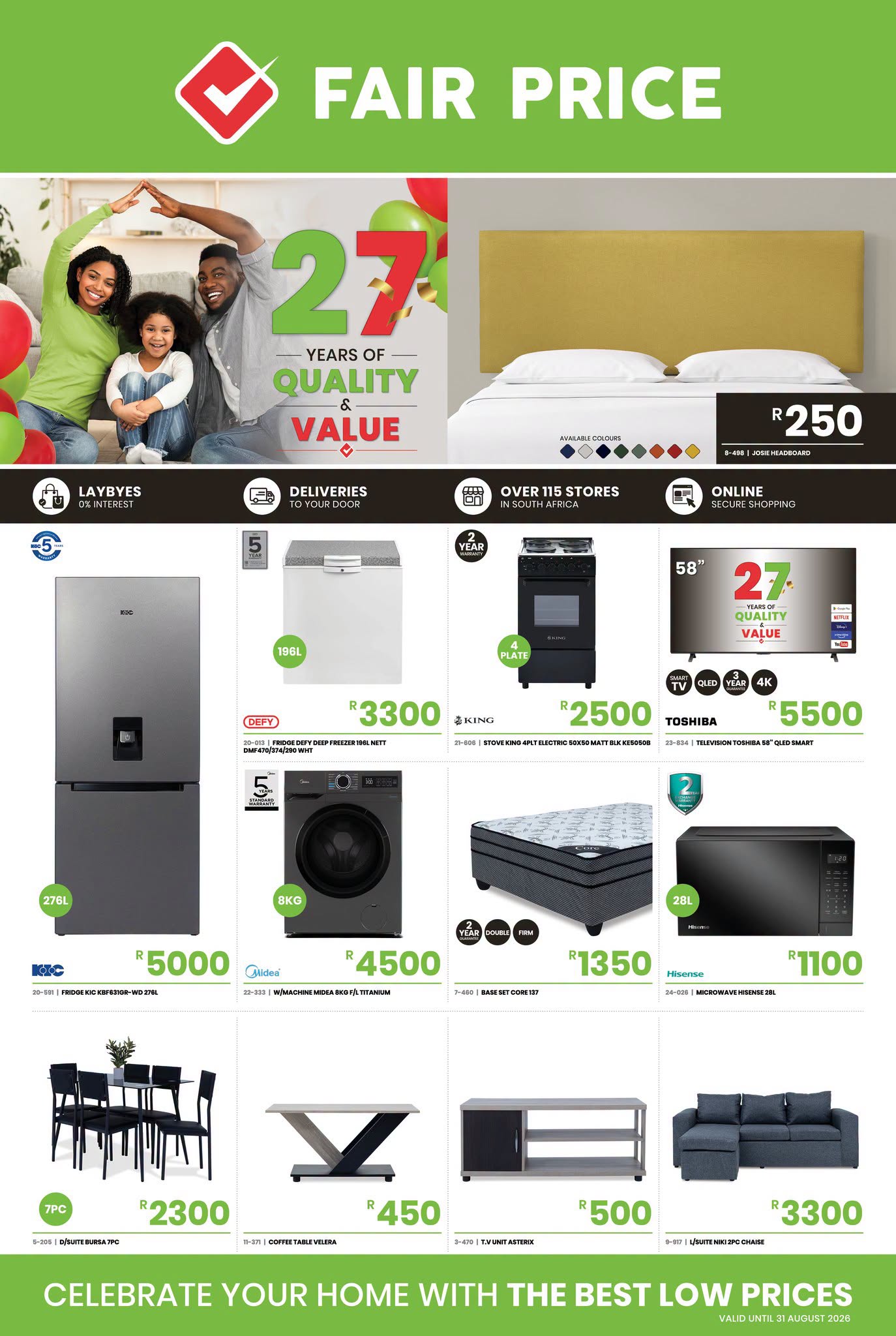 We're Celebrating 27 Years of Quality and Value