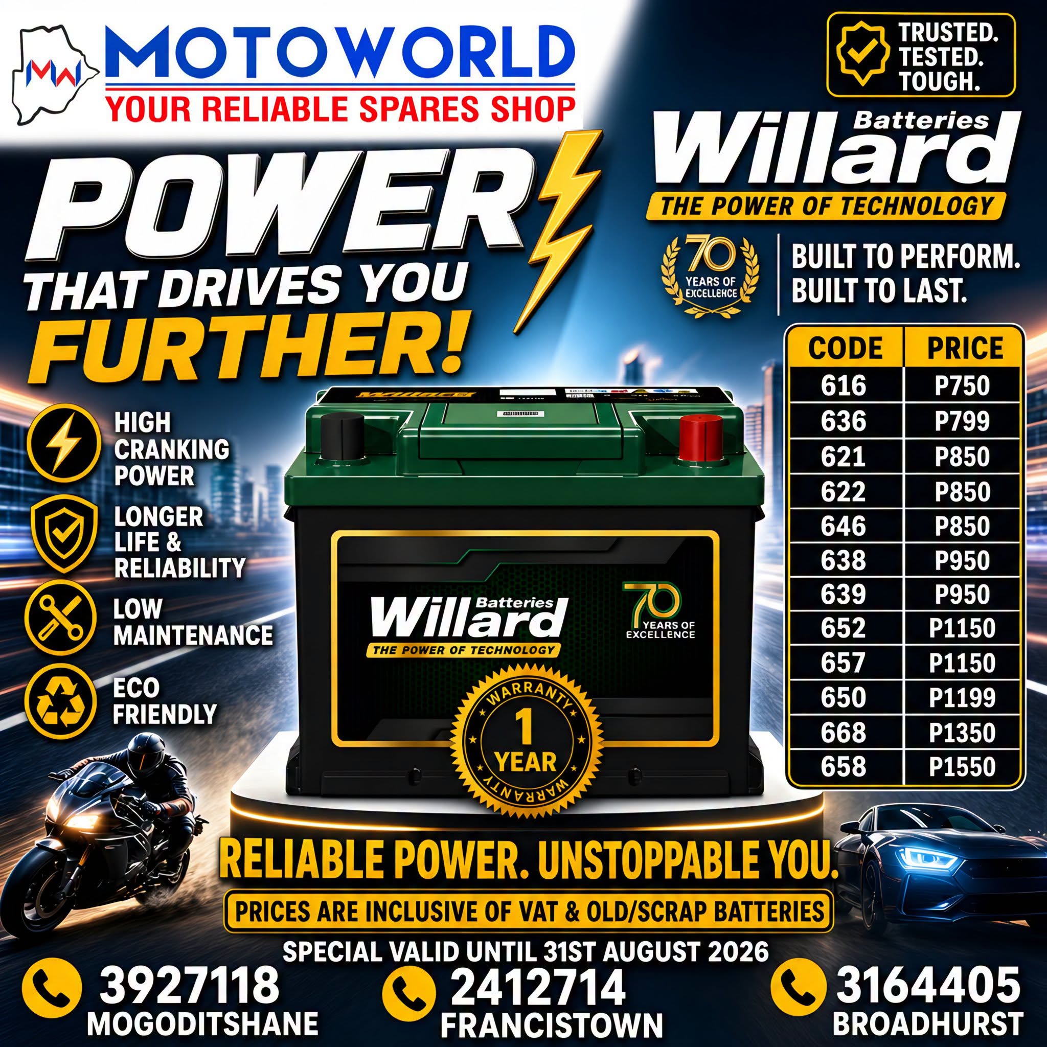 Trust Only MOTOWORLD!