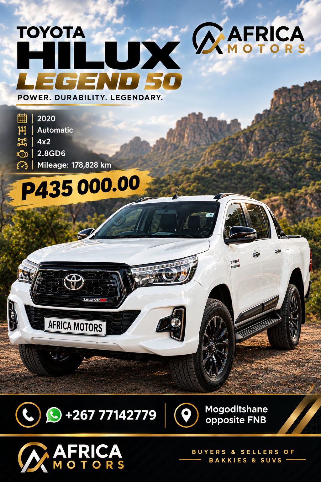 Built Tough. Drives Smooth. Own the Road.