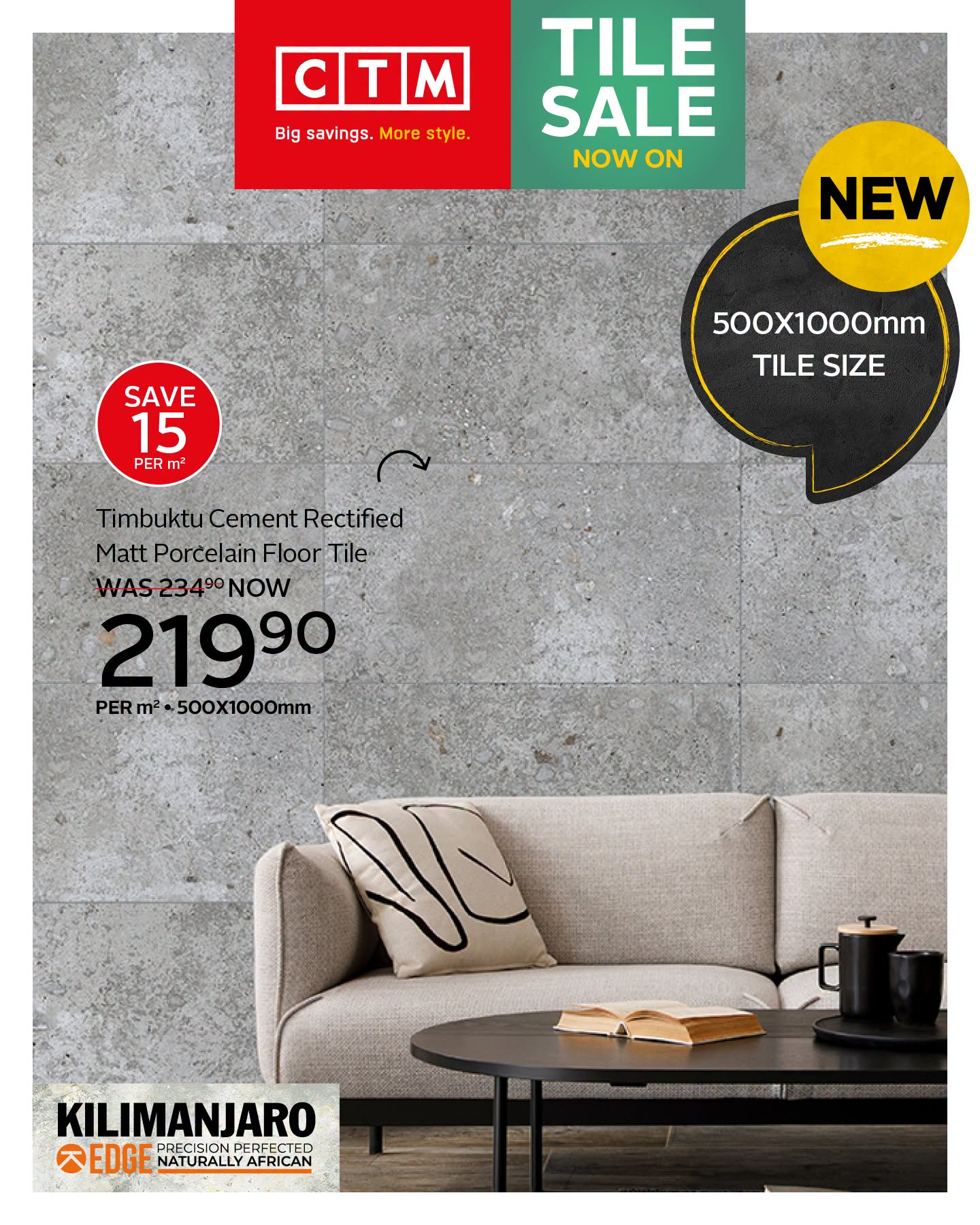 Make a Bigger Style Statement with Ctm’s New 500×1000mm