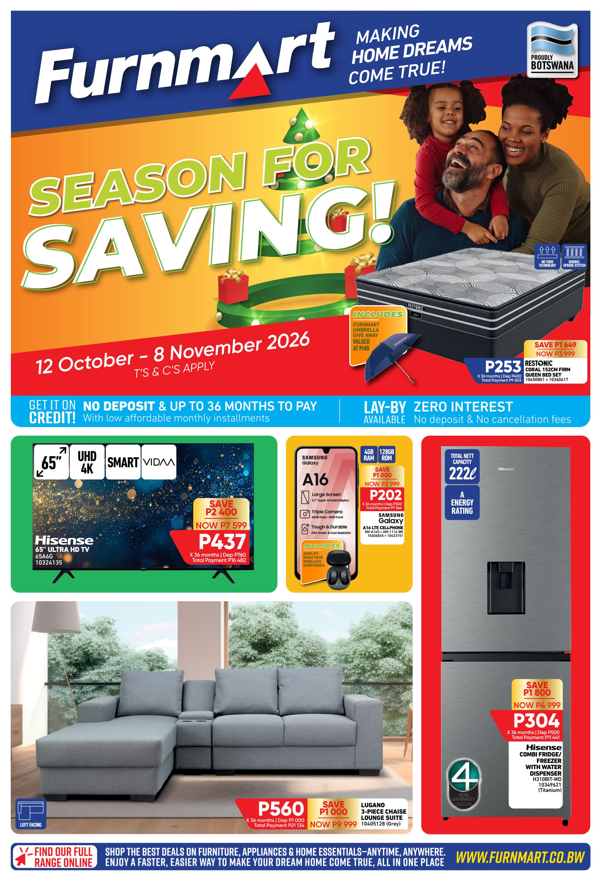 Botswana Monthly Catalogue (2026-10-12 to 2026-11-08)