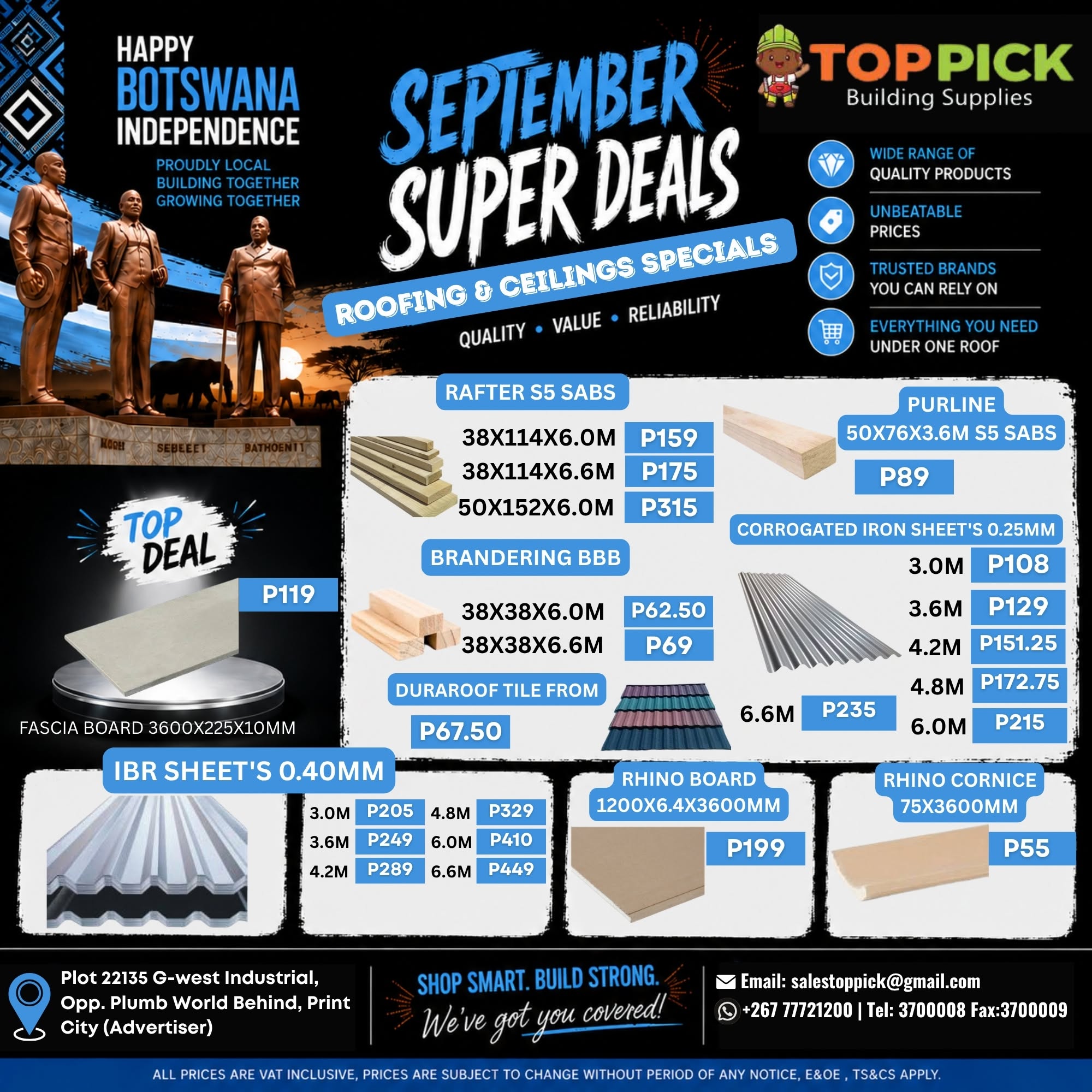 SEPTEMBER SUPER DEALS ARE HERE!