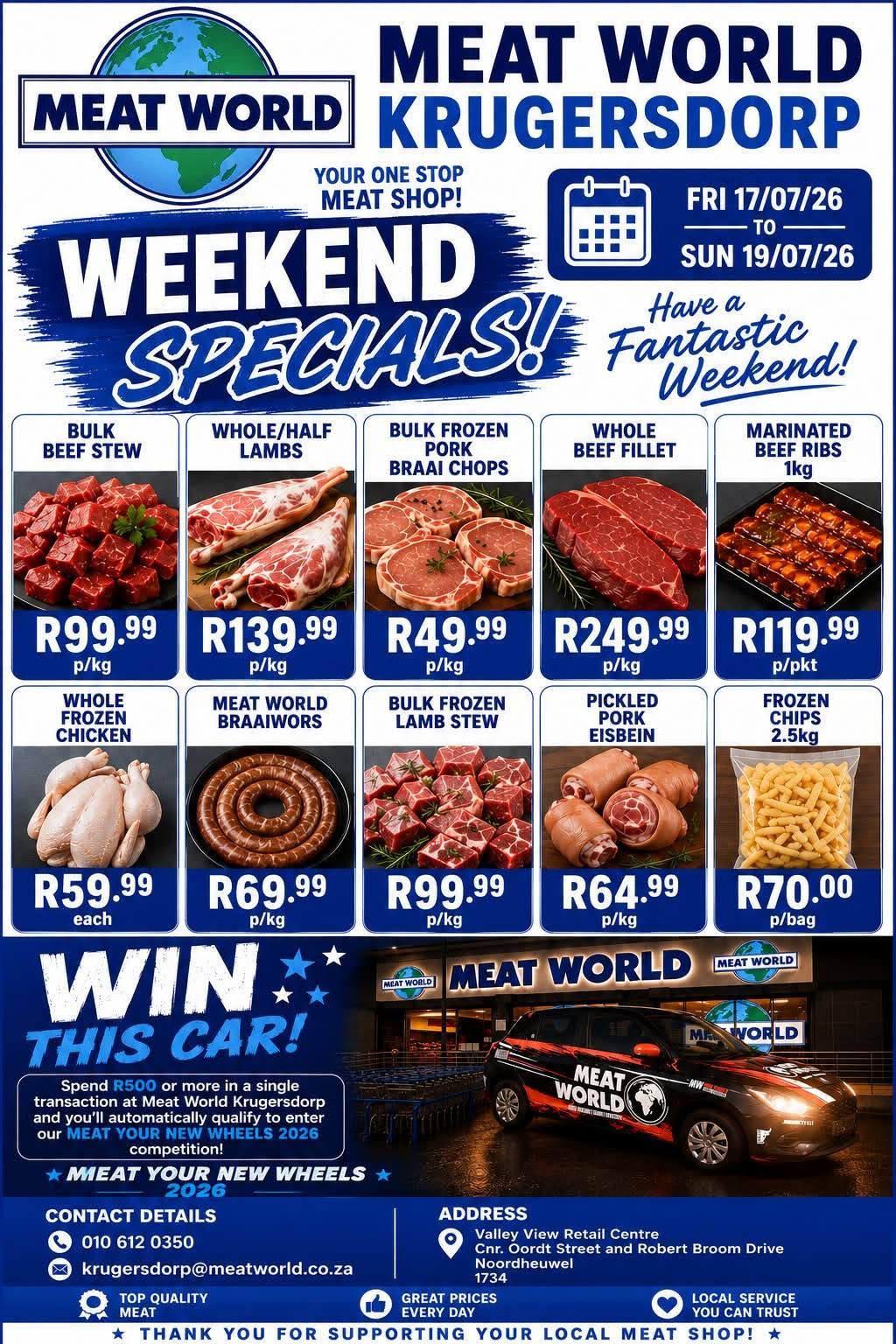 Meat World Krugersdorp Weekend Specials