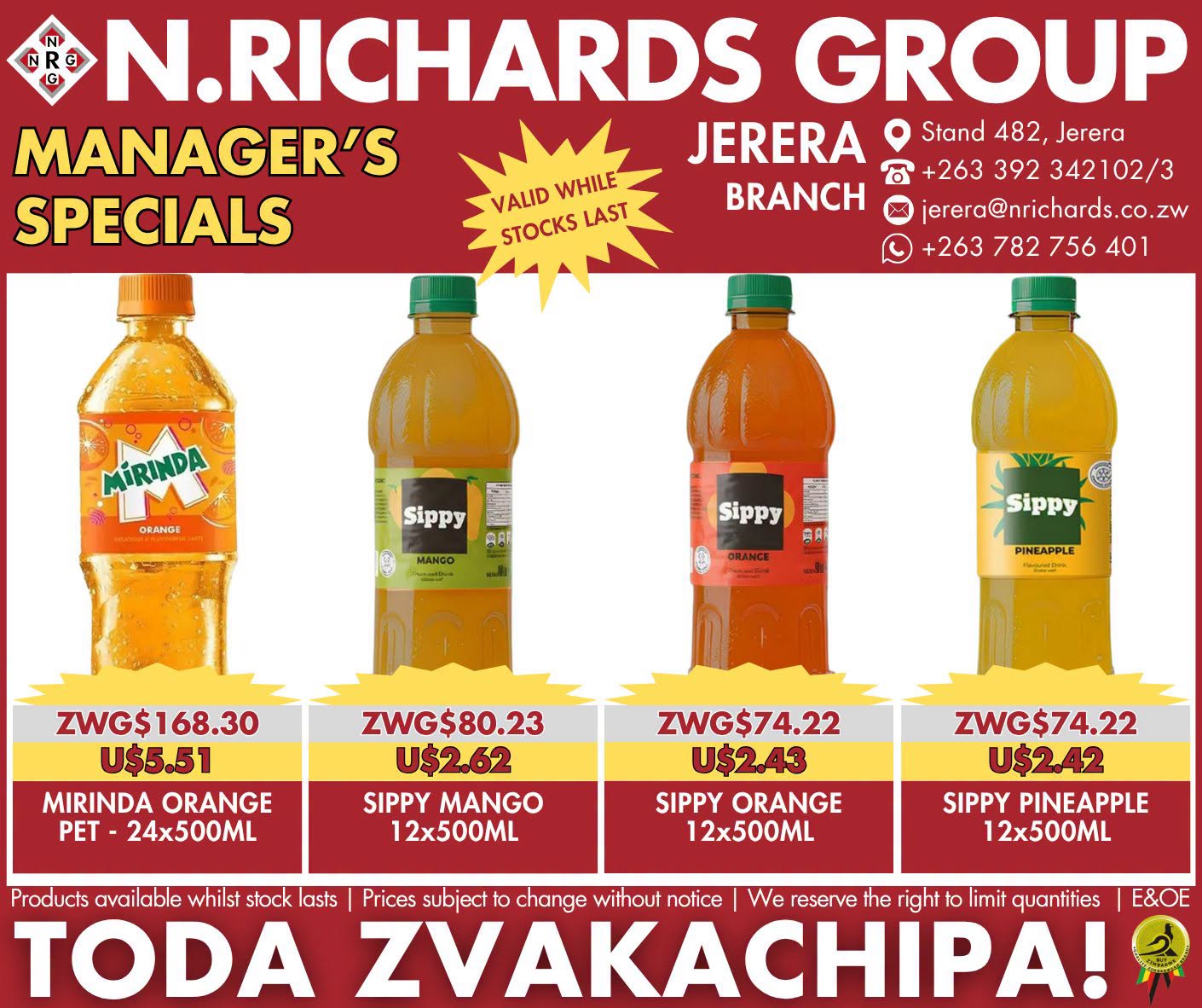 Nrichardsgroup Zimbabwe Specials